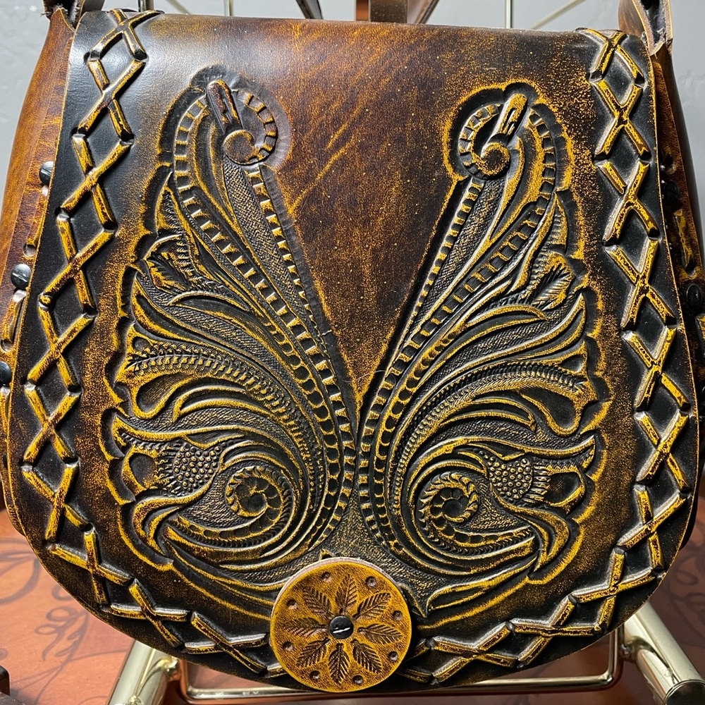 Leather Saddle Bag